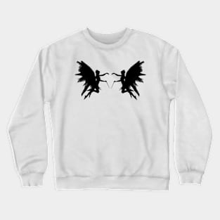 Black angel wings Crewneck Sweatshirt